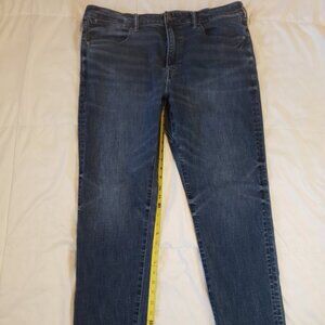 Men's American Eagle Jeans 38x32 AE AirFlex+ Relaxed Straight Jean Simply Dark